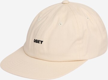 Obey Cap 'Bold' in Beige: front