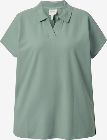 Ulla Popken Poloshirt in Grün: Vorderseite