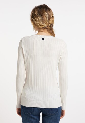 Cardigan DreiMaster Maritim en blanc