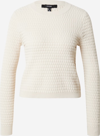 Pull-over 'HART' VERO MODA en beige : devant