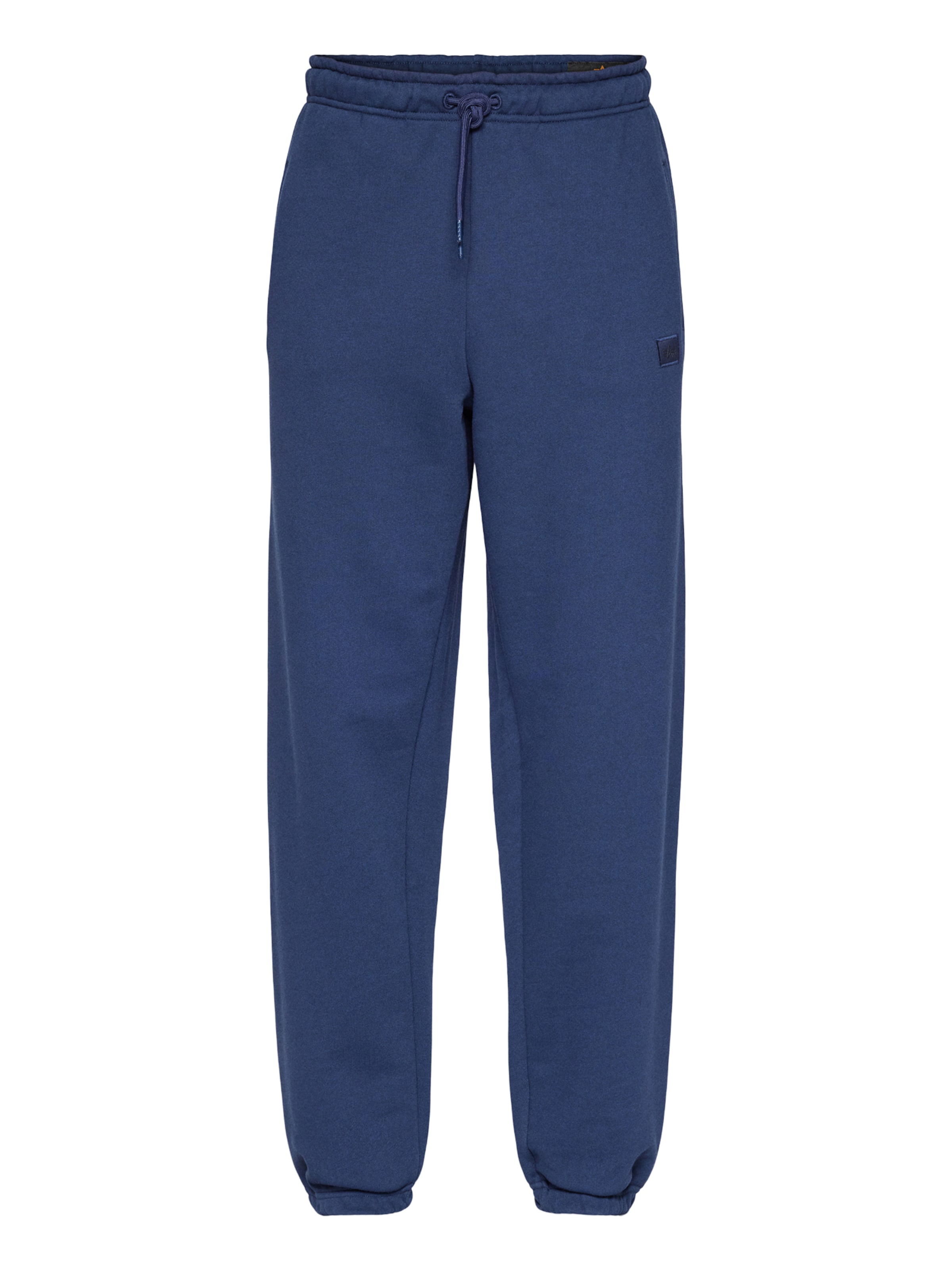 ALPHA INDUSTRIES Tapered Trousers 'Essentials' in Blue: front