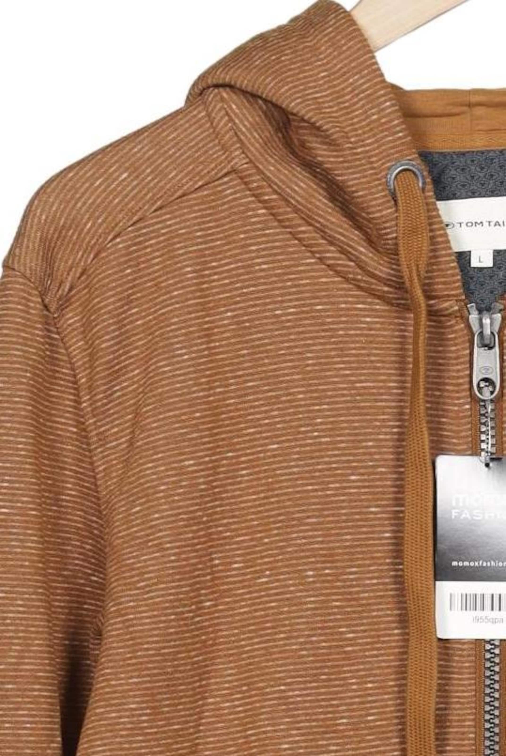 TOM TAILOR DENIM Kapuzenpullover L in Braun
