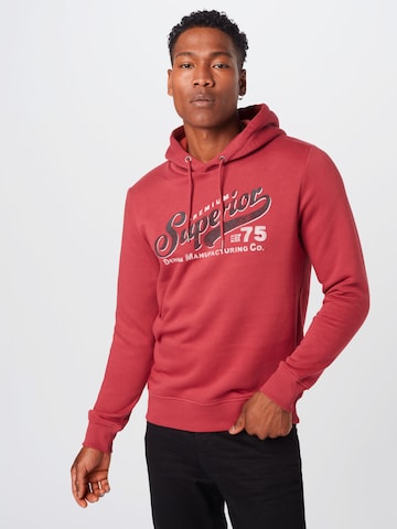 JACK & JONES Sweatshirt 'BOOSTER' in Rood: voorkant