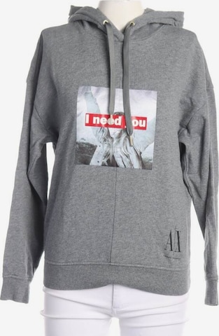 ARMANI EXCHANGE Sweatshirt & Zip-Up Hoodie in XS in Grey: front