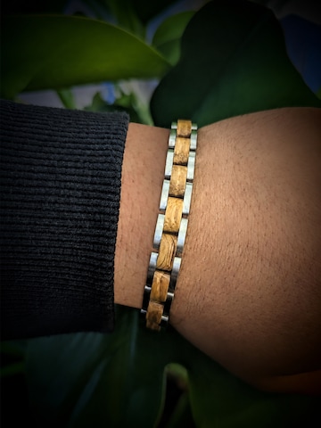 Holzwerk - Pulsera 'AMMERSEE' en plata: frente