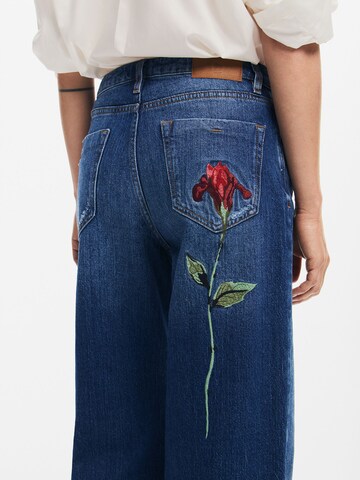 Wide Leg Jean Desigual en bleu