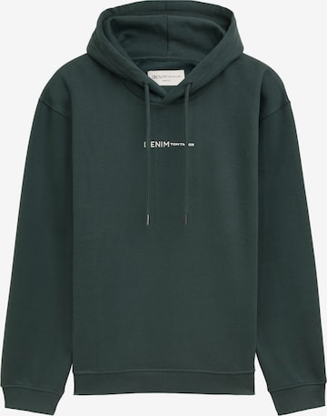 Sweat-shirt TOM TAILOR DENIM en vert : devant