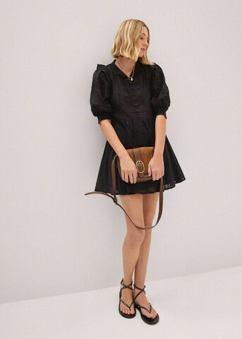 MANGO Shirt Dress 'Tresi' in Black