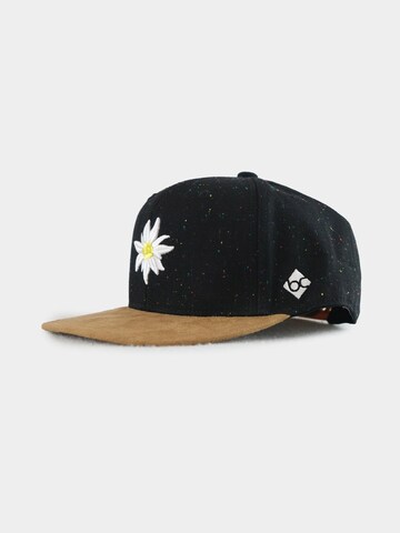 Bavarian Caps Cap 'Edelweiß' in Black: front