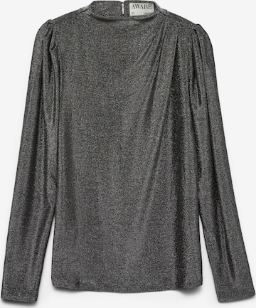 VERO MODA - Blusa 'Dynasty' en negro: frente