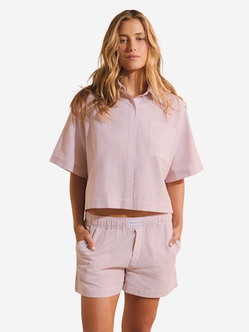 Pantaloncini da pigiama 'Bettina' di ETAM in rosa: frontale