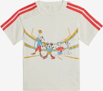 ADIDAS SPORTSWEAR Performance Shirt 'Adidas x Disney Mickey Mouse' in White: front