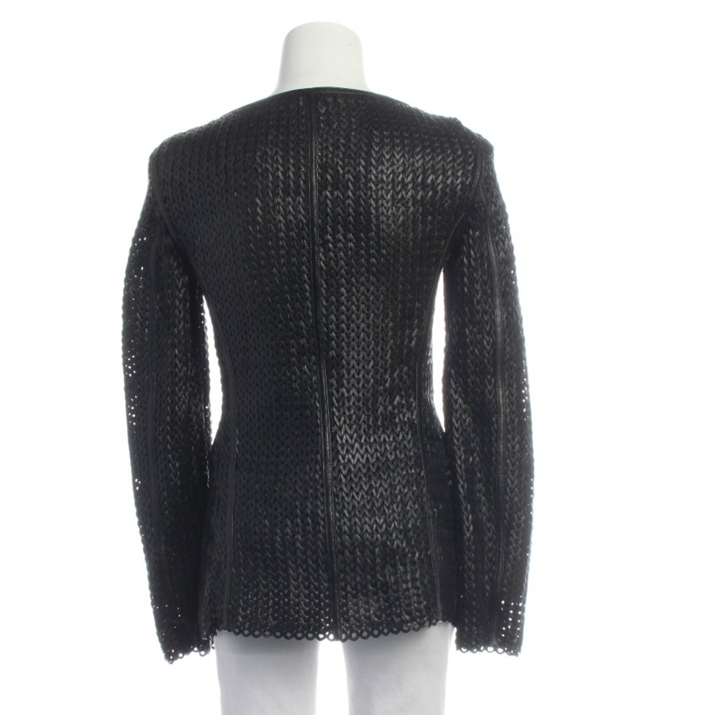 STRENESSE Lederjacke / Ledermantel XS in Schwarz