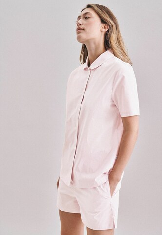 SEIDENSTICKER Korte pyjama 'Schwarze Rose' in Roze