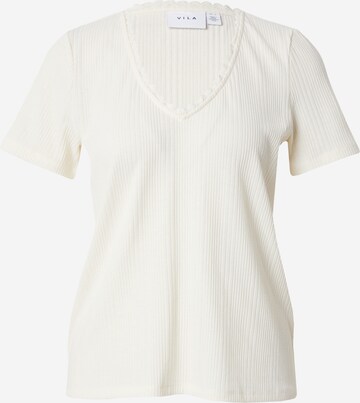 VILA T-shirt 'NOLINE' i beige: framsida