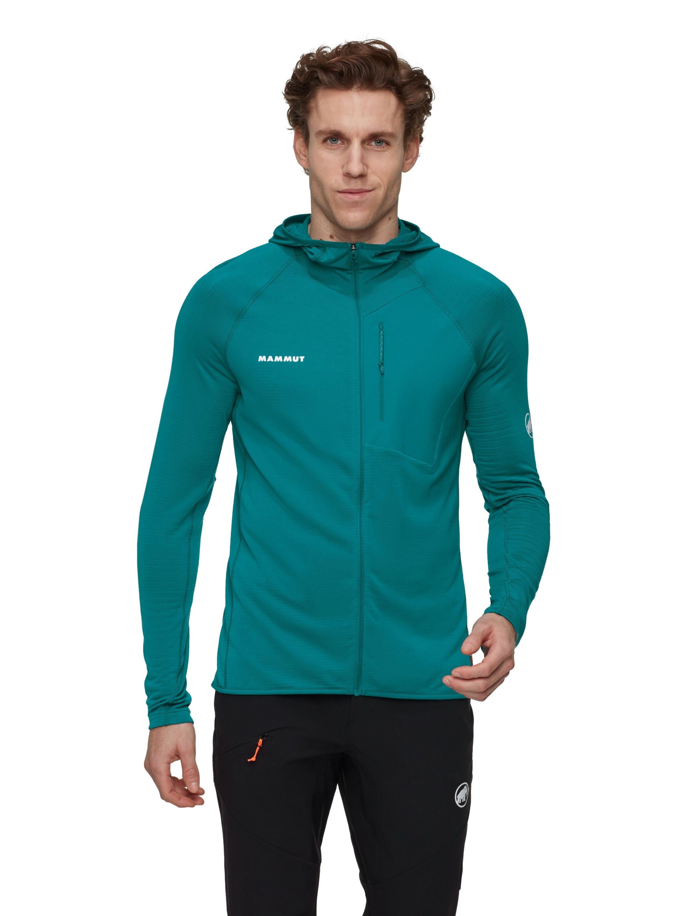 MAMMUT Athletic Fleece Jacket in Green: front
