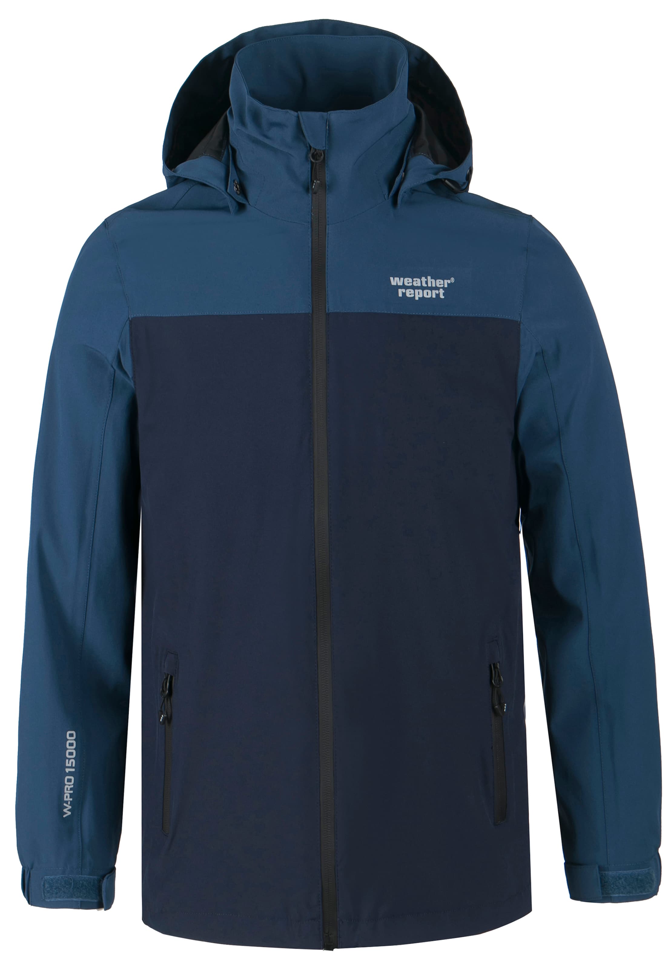 Weather Report Functionele jas &#x27;Borise Jr.&#x27; in Blauw: voorkant