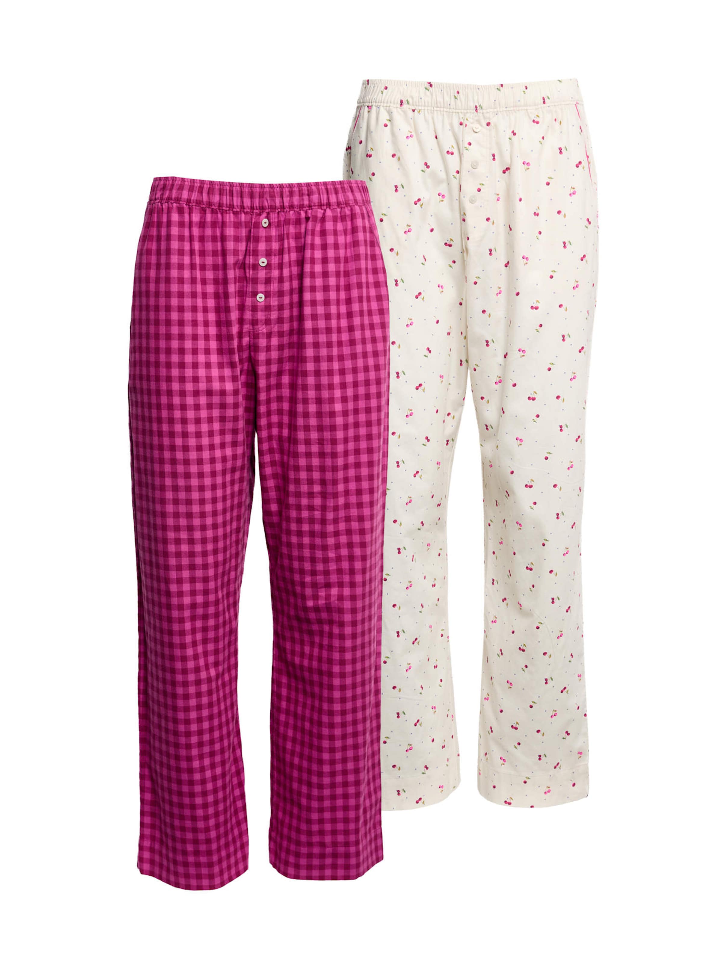 Marks & Spencer Pyjamahose in Beige: Vorderseite