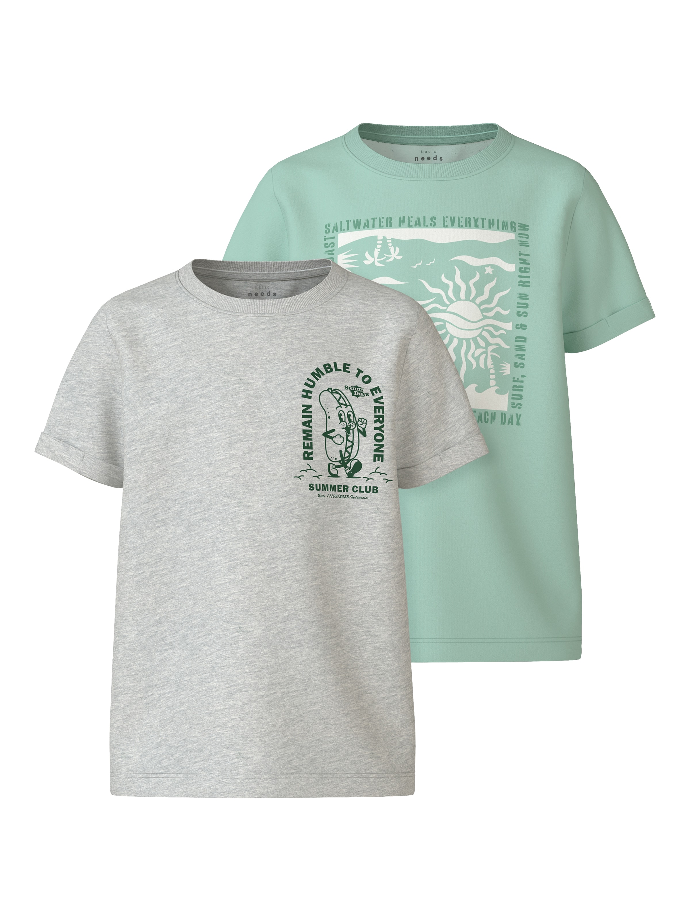 Tricou 'NKMVux' de la NAME IT pe gri: față