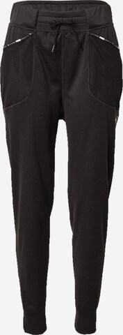 Pantaloni sport de la PUMA pe negru: față