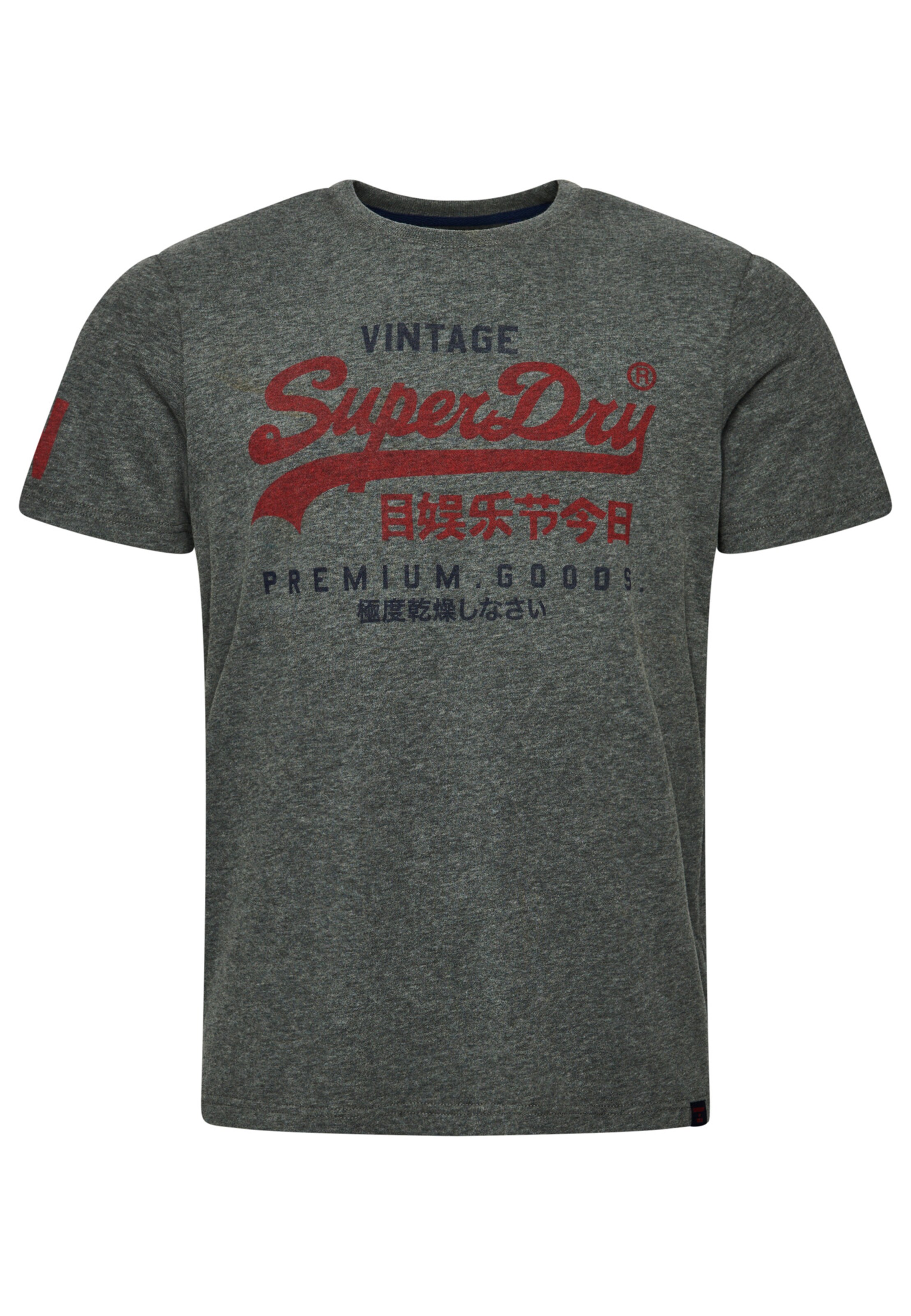 Superdry T-Shirt in Grünmeliert 