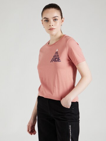 THE NORTH FACE T-shirt 'Mountain Play' i rosa: framsida