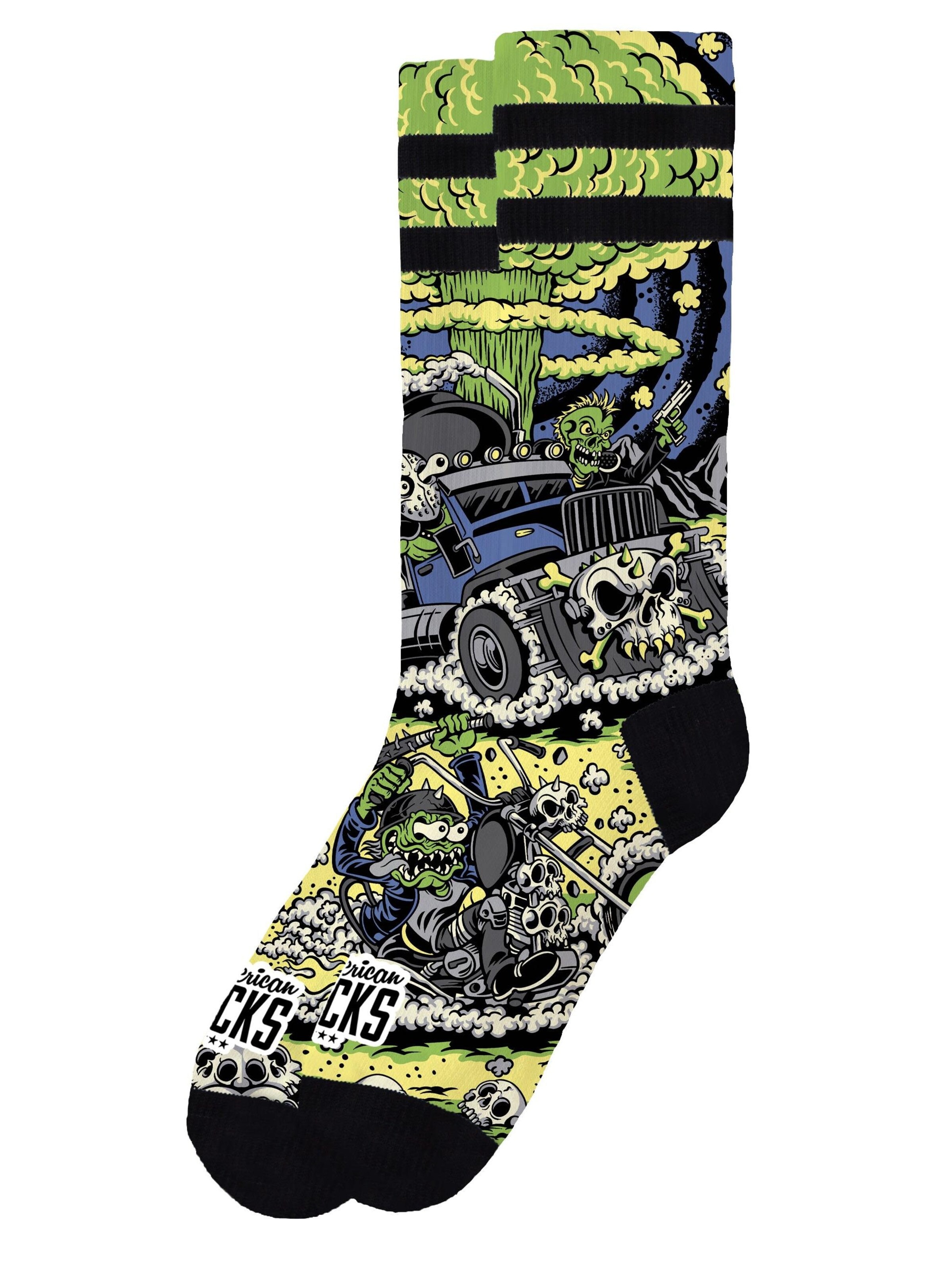 American Socks Socks 'Wasteland' in Black: front