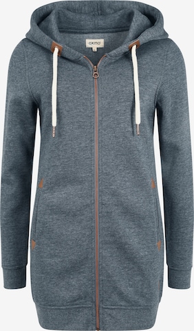 Oxmo Sweatjacke 'Vicky Straight-Zip' in Blau: predná strana