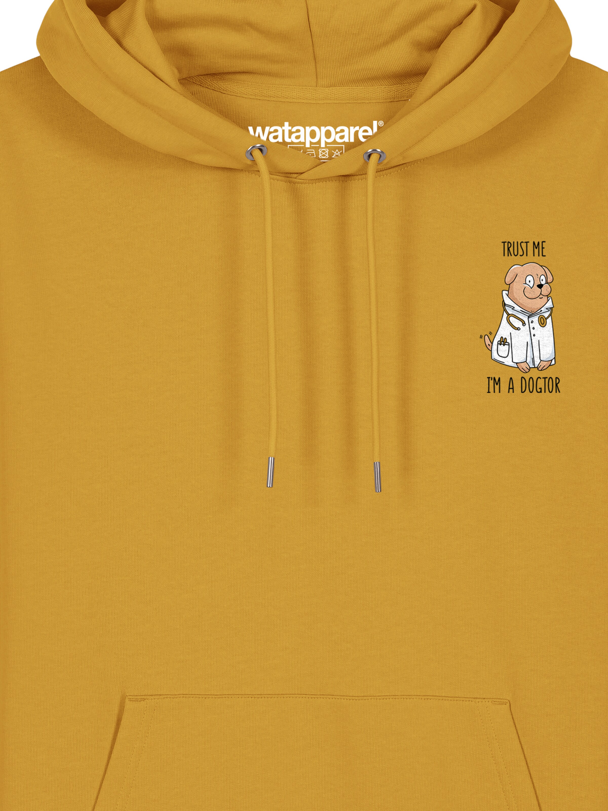 Watapparel Sweatshirt ' Dogtor ' in Geel