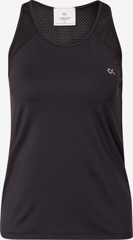Calvin Klein Performance Sports Top in Black: front