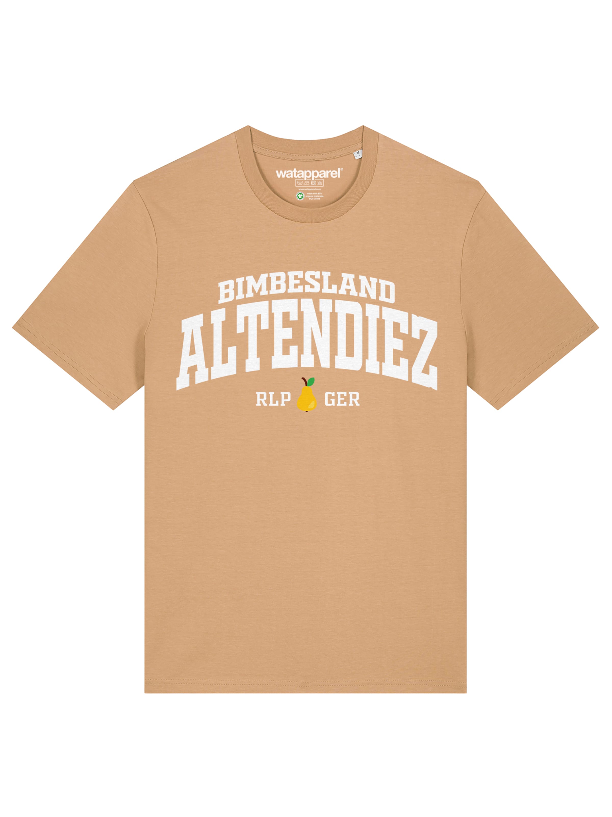 T-Shirt 'Altendiez Bimbesland' Watapparel en beige : devant