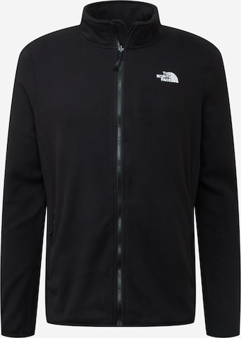 THE NORTH FACE Athletic Fleece Jacket 'Glacier' in Black: front