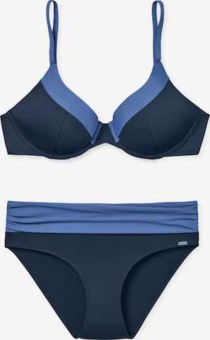 Bikini 'Aqua Sea Blossom' SCHIESSER en bleu : devant
