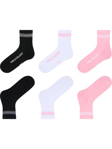 Chaussettes 'Elliscasis' Carlo Colucci en mélange de couleurs