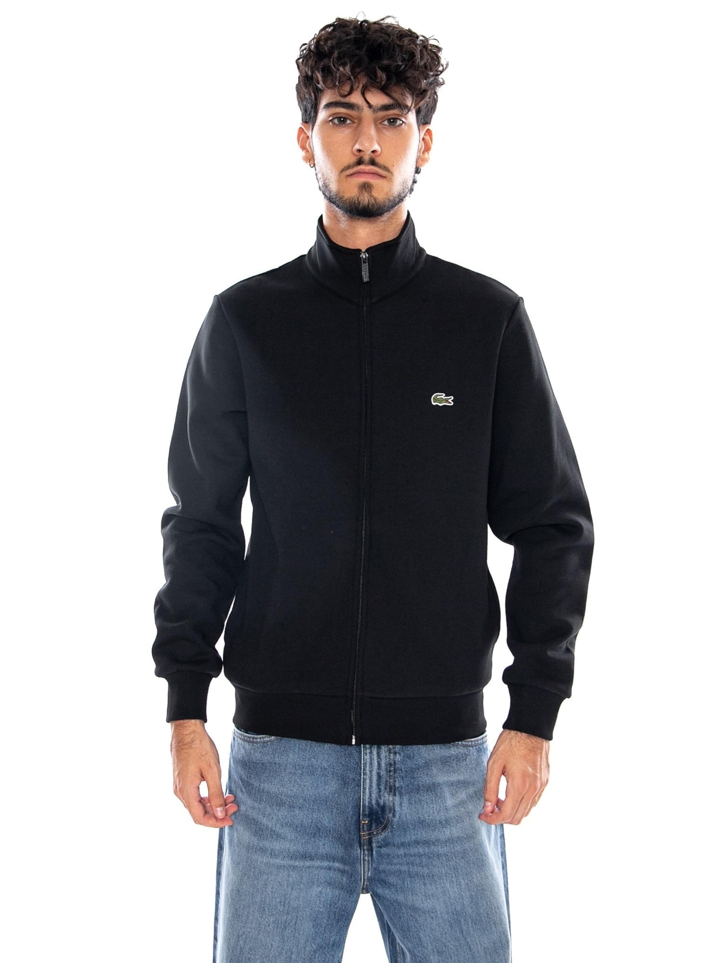 LACOSTE Sweatvest in S in de kleur Zwart, Productweergave