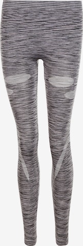 ENDURANCE Skinny Workout Pants in Grey: front