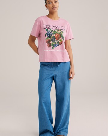 rožinė WE Fashion Marškinėliai