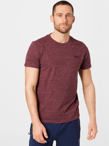 Superdry T-Shirt in Rot: predná strana