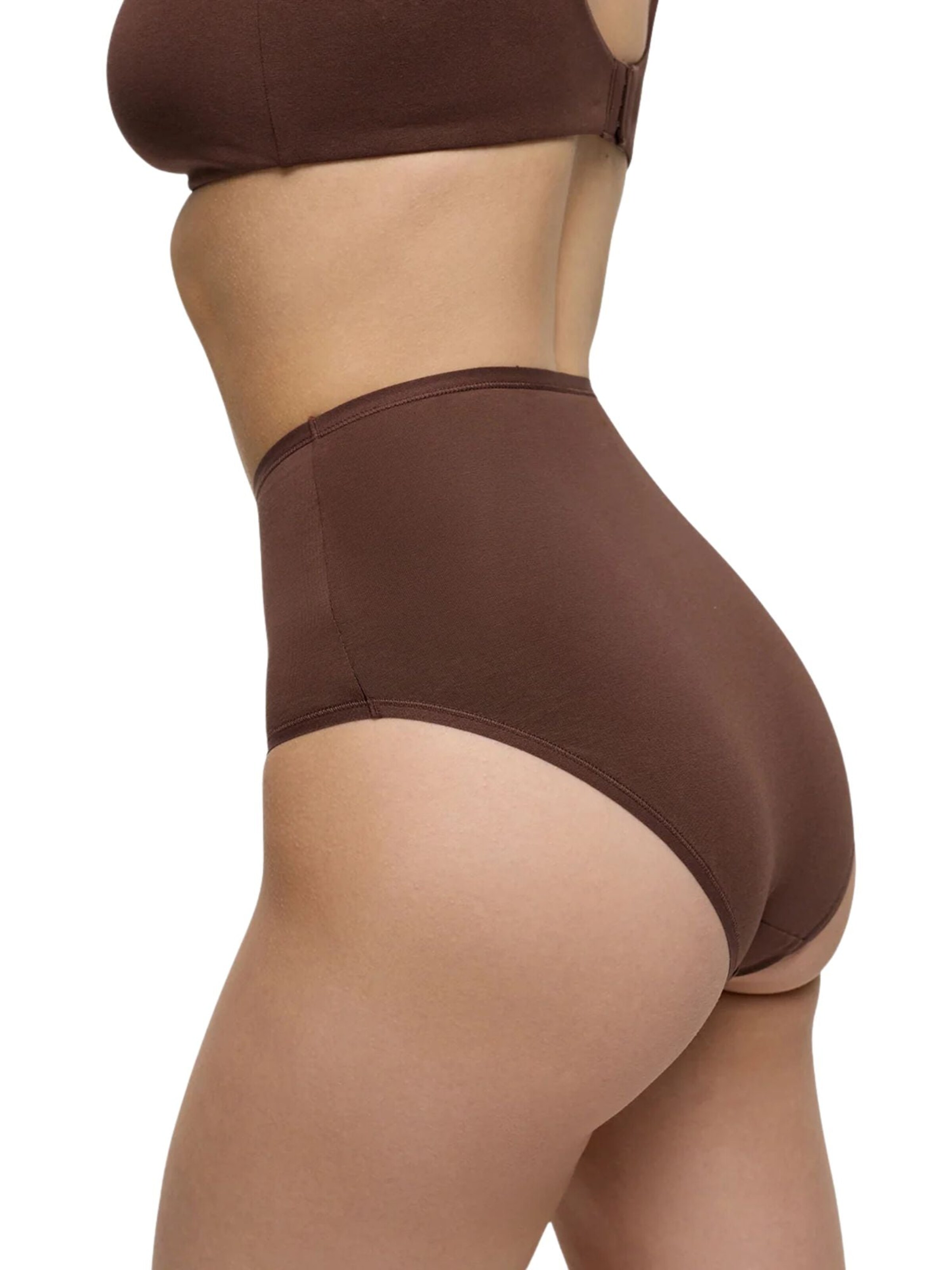 Slip 'High Waist Cotton' cfab (formerly creamy fabrics) en marron
