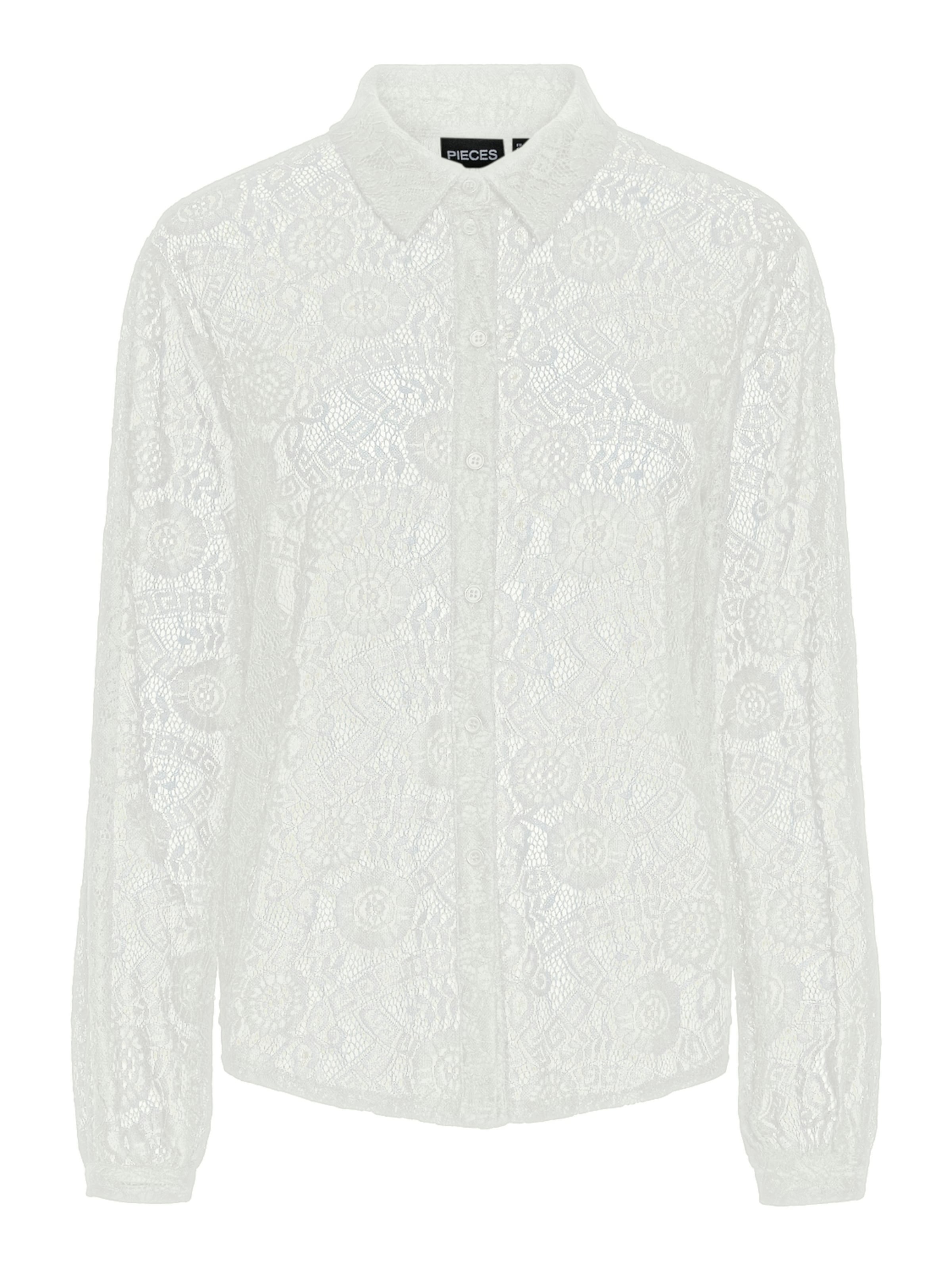 PIECES Блузка 'Olline' в Белый: спереди