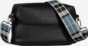 TOM TAILOR Umhängetasche 'Chrissi' in Schwarz: Vorderseite