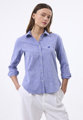 Camicia da donna di Felix Hardy in blu: frontale