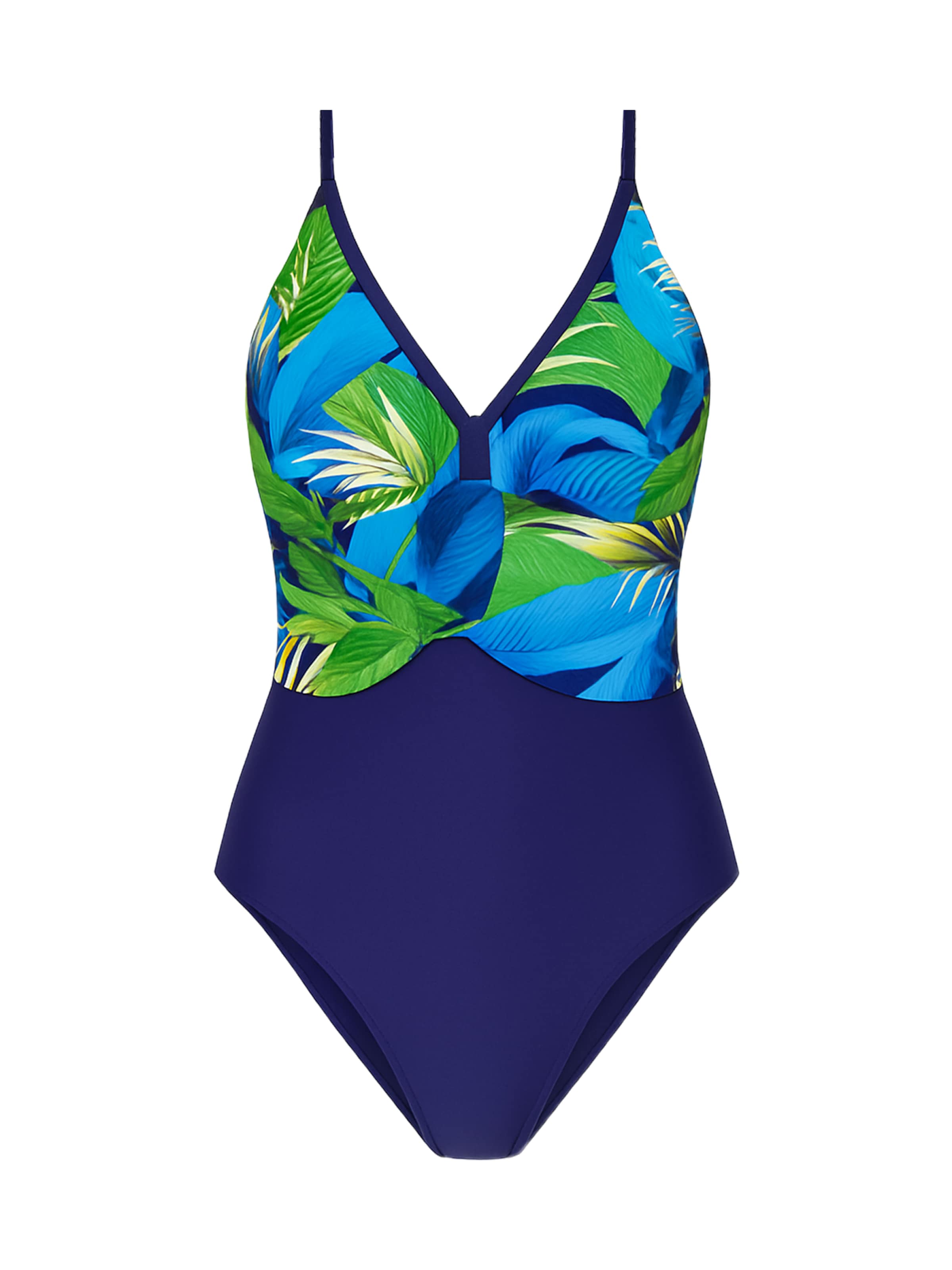 C&City Triangle Swimsuit in Blue: front