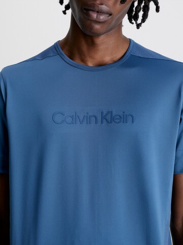 T-Shirt fonctionnel Calvin Klein Sport en bleu