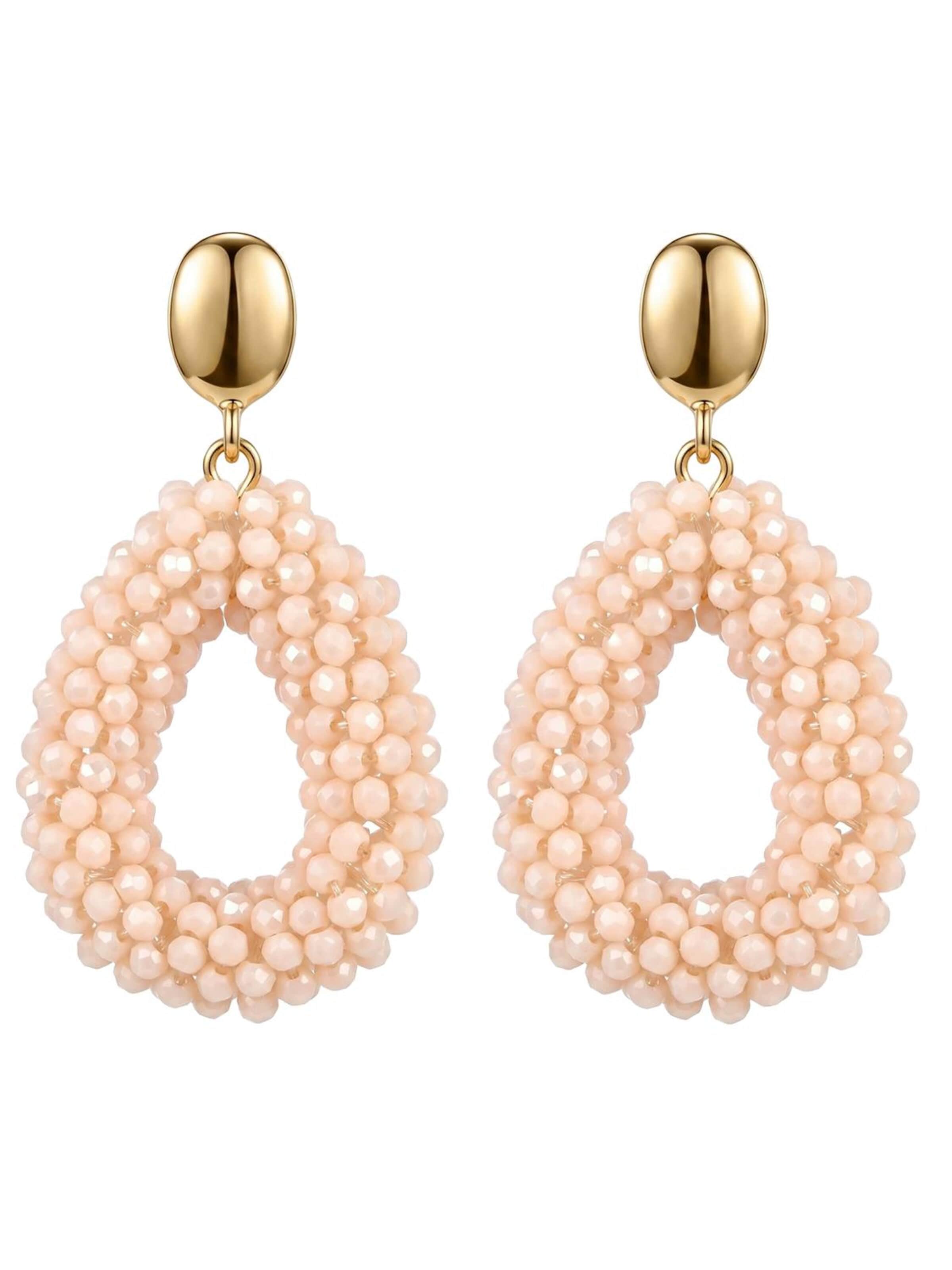 Boucles d'oreilles 'SOLEA' Alster Herz en orange : devant