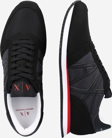 ARMANI EXCHANGE Låg sneaker i svart