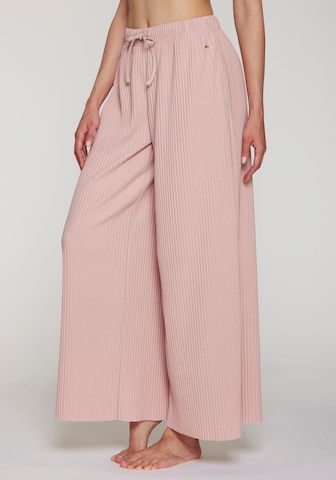 LASCANA Wide leg Pants in Purple: front