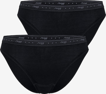 SLOGGI Panty '24/7 100' in Black: front