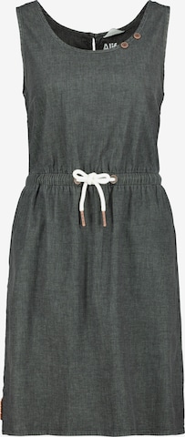 Alife and Kickin Summer Dress in Grey: front
