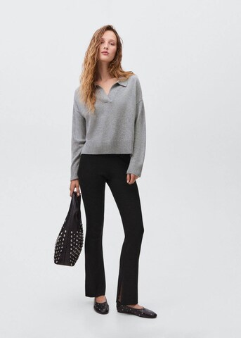 MANGO TEEN Flared Pants 'Sweatp' in Black